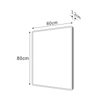 Sapho PIRI zrkadlo s LED osvetlením 60x80cm PR600