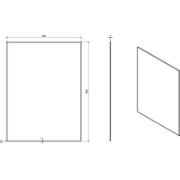 Sapho ACCORD zrkadlo s fazetou 600x800mm, bez úchytu MF441