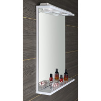 Aqualine KORIN zrkadlo s LED osvetlením a zásuvkou 60x70x12cm KO397