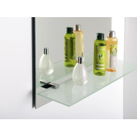 Aqualine Zrkadlo s otvormi pre policu 50x70cm, vrátane závesov 22429