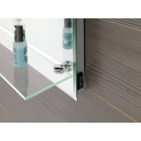 Aqualine Zrkadlo s LED osvetlením a policou 50x80cm, kolískový vypínač ATH52