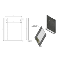 Aqualine BETA zrkadlo s policou 60x80x12cm 57397