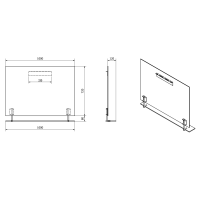 Sapho WEGA zrkadlo s policou 1000x800mm 60092