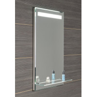 Aqualine Zrkadlo s LED osvetlením a policou 50x80cm, kolískový vypínač ATH52