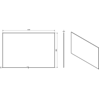 Sapho ACCORD zrkadlo s fazetou 1200x800mm, bez úchytu MF453