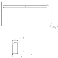 Sapho BRETO zrkadlo s LED osvetlením a policou 1200x608mm BT120