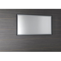 Sapho SORT zrkadlo s LED osvetlením 120x70cm, čierna mat ST120