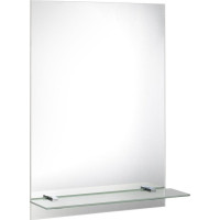Aqualine Zrkadlo s otvormi pre policu 50x70cm, vrátane závesov 22429