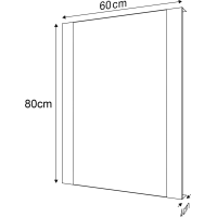 Sapho DURANGO zrkadlo s LED osvetlením 600x800mm, senzor DG060