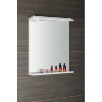 Aqualine KORIN zrkadlo s LED osvetlením a zásuvkou 60x70x12cm KO397