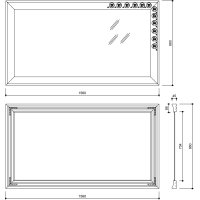 Sapho MANTILA zrkadlo v drevenom ráme 860x1560mm, antik NL741