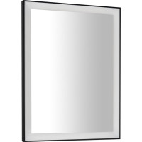 Sapho GANO zrkadlo s LED osvetlením 60x80cm, čierna LG260