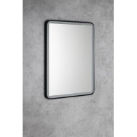 Aqualine SWIDA zrkadlo s LED osvetlením 60x80cm, dotykový senzor, stmievateľné, čierna mat SW060