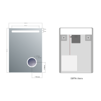 Sapho ASTRO zrkadlo s LED osvetlením 600x800mm, kozmetické zrkadlo MIRL2