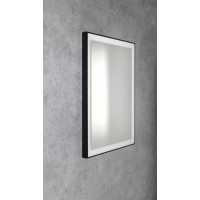 Sapho GANO zrkadlo s LED osvetlením 60x80cm, čierna LG260