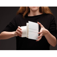 Cata E-100 GTH kúpeľňový ventilátor axiálny s automatom, 4W/8W, potrubie 100mm, biela 00900200