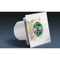 Cata E-100 GTH kúpeľňový ventilátor axiálny s automatom, 4W/8W, potrubie 100mm, biela 00900200