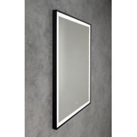 Aqualine CORNA zrkadlo s LED osvetlením 60x80cm, dotykový senzor, stmievateľné, čierna mat CN060