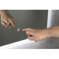 Aqualine FAGO zrkadlo s LED podsvietením 60x80cm, dotykový senzor, stmievateľné FA060