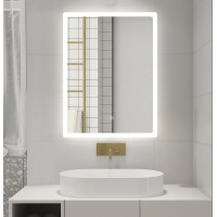 Aqualine FAGO zrkadlo s LED podsvietením 60x80cm, dotykový senzor, stmievateľné FA060