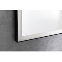 Sapho GANO zrkadlo s LED osvetlením 60x80cm, čierna LG260