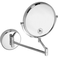 Sapho X-ROUND závesné kozmetické zrkadlo Ø 180mm, chróm XR006