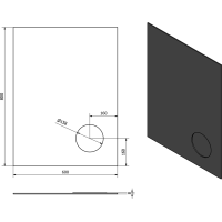 Sapho COSMETICO zrkadlo 600x800mm, kozmetické zrkadlo MIR2