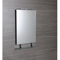 Sapho WEGA zrkadlo s policou 800x800mm, čierna mat 60092-8B