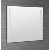 Aqualine Zrkadlo s LED osvetlením 100x80cm, kolískový vypínač ATH7