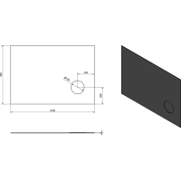 Sapho COSMETICO zrkadlo 1000x700mm, kozmetické zrkadlo MIR4