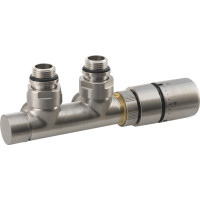 Sapho TWIN pripojovacia sada ventilov termostatická pre stredové pripojenie, nerez mat CP3520S
