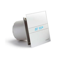 Cata E-150 GTH kúpeľňový ventilátor axiálny s automatom, 10W/19W, potrubie 150mm, biela 00902200