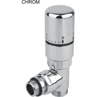 Sapho TWIN pripojovacia sada ventilov termostatická pre stredové pripojenie, pravé, chróm CP3010