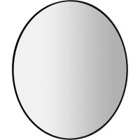Sapho SHARON okrúhle zrkadlo s LED podsvietením ø 80cm, čierna mat 31255CI