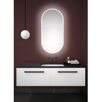 Sapho MINOX oválne zrkadlo s LED osvetlením 50x100cm MX250