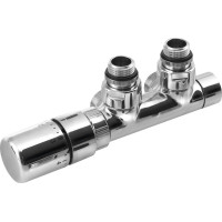 Sapho TWIN pripojovacia sada ventilov termostatická pre stredové pripojenie, ľavá, chróm CP3012S
