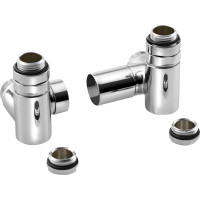 Sapho CORNER COMBI SIMPLY pripojovacia sada ventilov triaxiálne, pravé prevedenie, chróm CP330S