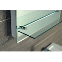 Aqualine Zrkadlo s LED osvetlením a policou 60x80cm, kolískový vypínač ATH53