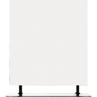 Sapho WEGA zrkadlo s policou 800x800mm, čierna mat 60092-8B