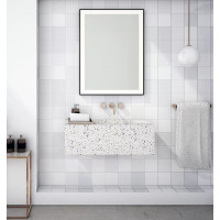 Sapho GANO zrkadlo s LED osvetlením 60x80cm, čierna LG260