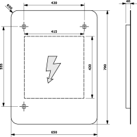 Sapho SENFINECO zrkadlo s LED osvetlením 65x79cm, 3D efekt SF115