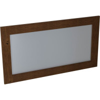 Sapho BRAND zrkadlo v drevenom ráme 1300x700mm, morený smrek BA061S