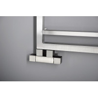 Sapho CUBE TWIN pripojovacia sada ventilov pre stredové pripojenie, nerez mat CP582S