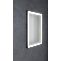 Sapho GANO zrkadlo s LED osvetlením 60x80cm, čierna LG260