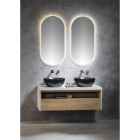 Sapho MINOX oválne zrkadlo s LED osvetlením 50x100cm MX250