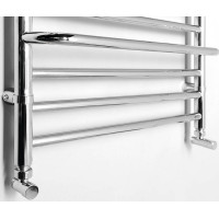 Sapho MANISA vykurovacie teleso 600x1328 mm, s piatimi madlami pre uterák, chróm IZ111