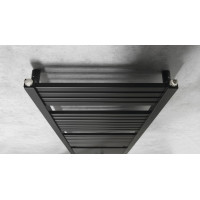 Aqualine TONDI vykurovacie teleso rovné 450x1330 mm, stredové pripojenie, čierna mat DT476T
