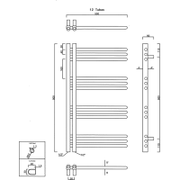 Sapho DORLION vykurovacie teleso 500x900 mm, biela 1130-50