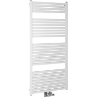 Aqualine TONDI vykurovacie teleso rovné 600x1330 mm, stredové pripojenie, biela DT480T