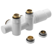 Bruckner WICHER COMBI pripojovacia sada termostatická pre stredové pripojenie 50mm, biela 600.331.4
